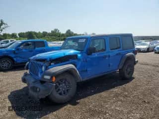 2024 Jeep Wrangler Sport with VIN 1C4PJXKN4RW169624, listed as a Copart auction lot 66291625 with Not provided miles and Salvage title. Bid and sale history available at DreamBid. Image 1.