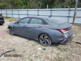 2025 Hyundai Elantra Limited with VIN KMHLP4DG2SU984007, listed as a Copart auction lot 71434005 with 8,496 mi miles and Salvage title. Bid and sale history available at DreamBid. Image 2.