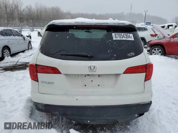 2018 Honda Pilot LX с VIN 5FNYF5H13JB005594, выставлен на аукционе Copart как лот 87054304 с пробегом Не указан миль и Списание • Salvage title. История ставок и продаж доступна на DreamBid. Изображение 6.