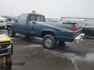 1991 Chevrolet Silverado 2500 с VIN 1GCFK24K8ME100366, выставлен на аукционе Copart как лот 89189485 с пробегом 48 733 миль миль и Чистый • Clean title. История ставок и продаж доступна на DreamBid. Изображение 2.