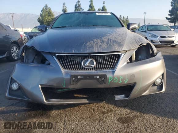 2013 Lexus IS 250 z VIN JTHBF5C2XD5188163, wystawiony jako Copart lot #72023975 z przebiegiem 91 330 mil mil oraz Szkoda całkowita • Salvage title. Historia ofert i sprzedaży dostępna na DreamBid. Obrazek 5.