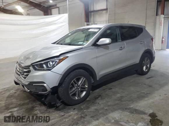 2018 Hyundai Santa Fe 2.4L with VIN 5XYZTDLB5JG532696, listed as a Copart auction lot 71370615 with 88,442 mi miles and Salvage title. Bid and sale history available at DreamBid. Image 1.