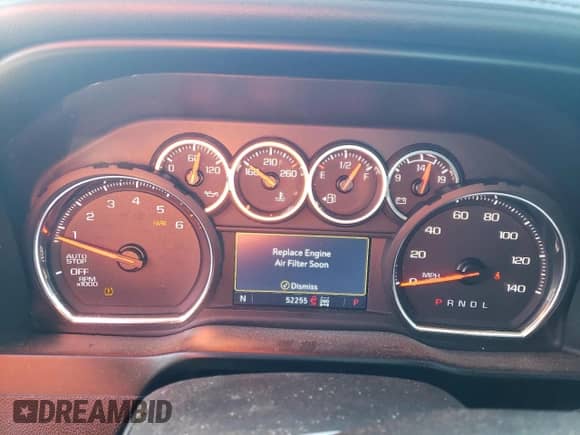 2020 Chevrolet Silverado 1500 LTZ с VIN 3GCUYGEDXLG319324, выставлен на аукционе Copart как лот 87757995 с пробегом 52 255 миль миль и Списание • Salvage title. История ставок и продаж доступна на DreamBid. Изображение 9.