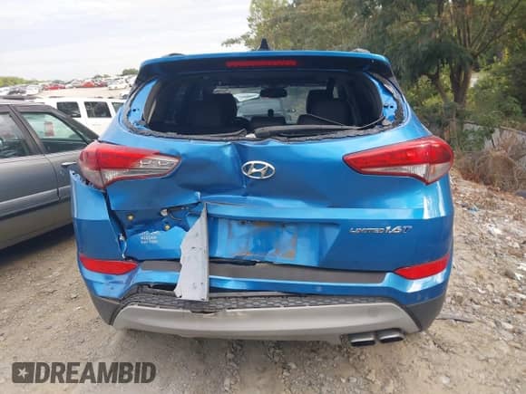 2017 Hyundai Tucson Eco z VIN KM8J33A27HU475853, wystawiony jako IAAI lot #43066080 z przebiegiem 96 710 mil mil oraz . Historia ofert i sprzedaży dostępna na DreamBid. Obrazek 16.