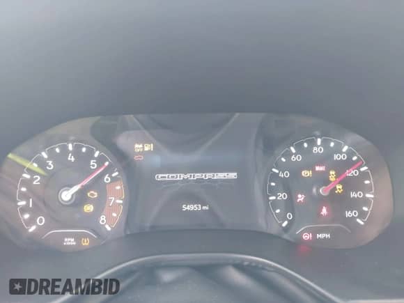 2023 Jeep Compass Limited with VIN 3C4NJDCN2PT565574, listed as a IAAI auction lot 43503801 with 54,953 mi miles and . Bid and sale history available at DreamBid. Image 7.