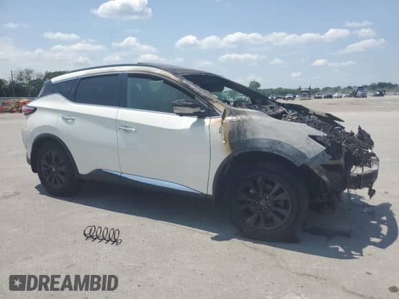 2018 Nissan Murano SV z VIN 5N1AZ2MG7JN128068, wystawiony jako Copart lot #65758685 z przebiegiem Nie podano mil oraz Szkoda całkowita • Salvage title. Historia ofert i sprzedaży dostępna na DreamBid. Obrazek 4.