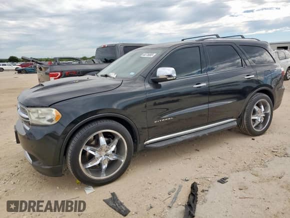 2013 Dodge Durango Citadel с VIN 1C4SDHET0DC637537, выставлен на аукционе Copart как лот 65275085 с пробегом 172 543 миль миль и Списание • Salvage title. История ставок и продаж доступна на DreamBid. Изображение 1.