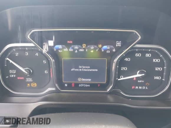 2021 GMC Sierra 1500 AT4 z VIN 3GTP9EEL5MG187421, wystawiony jako IAAI lot #42707618 z przebiegiem 60 936 mil mil oraz . Historia ofert i sprzedaży dostępna na DreamBid. Obrazek 7.