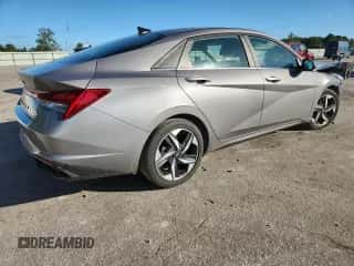 2021 Hyundai Elantra SEL with VIN KMHLN4AGXMU099034, listed as a Copart auction lot 82003155 with 114,831 mi miles and Salvage title. Bid and sale history available at DreamBid. Image 3.