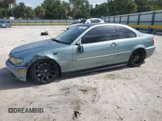 2004 BMW 3 Series 330Ci with VIN WBABD53464PL14383, listed as a Copart auction lot 60100375 with 168,855 mi miles and Salvage title. Bid and sale history available at DreamBid. Image 1.