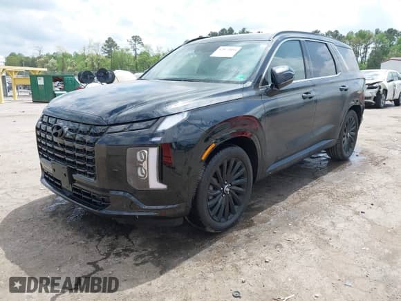 2024 Hyundai Palisade Calligraphy z VIN KM8R7DGE9RU739025, wystawiony jako IAAI lot #42072855 z przebiegiem 10 537 mil mil oraz . Historia ofert i sprzedaży dostępna na DreamBid. Obrazek 2.