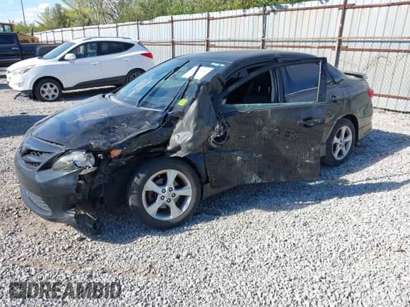 2011 Toyota Corolla S with VIN 2T1BU4EE5BC743657, listed as a IAAI auction lot 43431381 with 45,887 mi miles and . Bid and sale history available at DreamBid. Image 2.