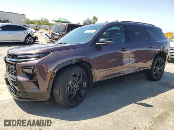 2024 Chevrolet Traverse AWD RS with VIN 1GNEVLKS8RJ186375, listed as a Copart auction lot 69325415 with 11,700 mi miles and Salvage title. Bid and sale history available at DreamBid. Image 1.