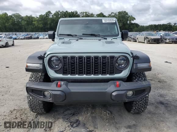 2024 Jeep Wrangler Rubicon with VIN 1C4PJXFG7RW257028, listed as a Copart auction lot 63153535 with Not provided miles and Salvage title. Bid and sale history available at DreamBid. Image 5.