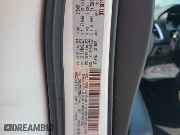2020 Dodge Durango SXT Plus with VIN 1C4RDJAG2LC296042, listed as a Copart auction lot 64140295 with 103,894 mi miles and Salvage title. Bid and sale history available at DreamBid. Image 13.