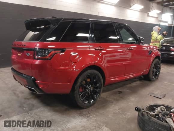 2022 Land Rover Range Rover Sport HST with VIN SALWS2RU5NA220721, listed as a IAAI auction lot 41643786 with 28,165 mi miles and . Bid and sale history available at DreamBid. Image 4.