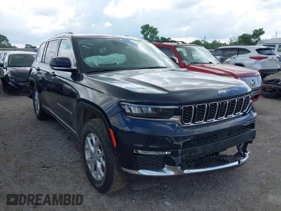 2023 Jeep Grand Cherokee Limited with VIN 1C4RJKBG3P8854132, listed as a IAAI auction lot 42718689 with 27,637 mi miles and . Bid and sale history available at DreamBid. Image 1.