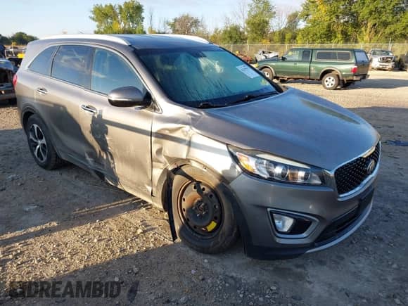 2016 Kia Sorento EX with VIN 5XYPHDA12GG027436, listed as a IAAI auction lot 43297957 with 119,669 mi miles and . Bid and sale history available at DreamBid. Image 1.