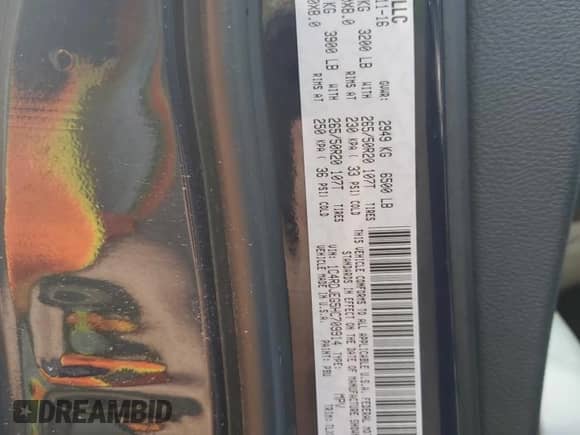 2017 Dodge Durango Citadel Anodized Platinum with VIN 1C4RDJEG5HC709914, listed as a Copart auction lot 68637435 with 176,302 mi miles and Clean title. Bid and sale history available at DreamBid. Image 13.