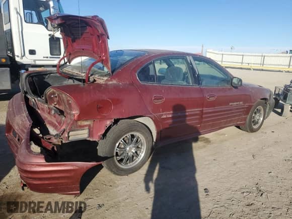 2001 Pontiac Grand Am SE1 with VIN 1G2NF52T81C213775, listed as a Copart auction lot 48061645 with 187,571 mi miles and Salvage title. Bid and sale history available at DreamBid. Image 3.
