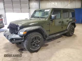 2021 Jeep Wrangler Unlimited Sport S с VIN 1C4HJXDNXMW820460, выставлен на аукционе Copart как лот 86466105 с пробегом 33 372 миль миль и Списание • Salvage title. История ставок и продаж доступна на DreamBid. Изображение 1.