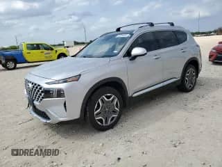2021 Hyundai Santa Fe Limited with VIN KM8S5DA11MU009566, listed as a Copart auction lot 53720445 with 76,132 mi miles and Salvage title. Bid and sale history available at DreamBid. Image 1.