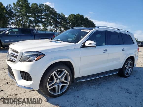 2017 Mercedes-Benz GLS 550 with VIN 4JGDF7DE4HA866994, listed as a Copart auction lot 70234055 with 120,474 mi miles and Salvage title. Bid and sale history available at DreamBid. Image 1.