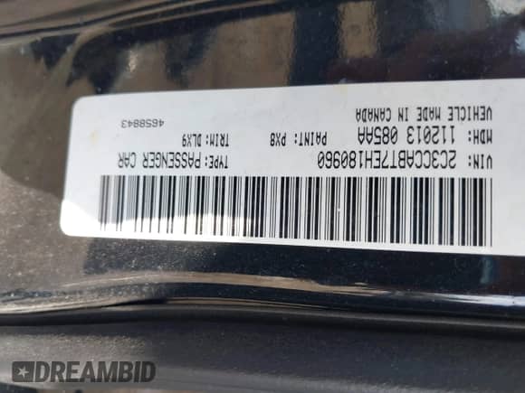 2014 Chrysler 300 S with VIN 2C3CCABT7EH180960, listed as a IAAI auction lot 38901474 with 141,716 mi miles and . Bid and sale history available at DreamBid. Image 9.