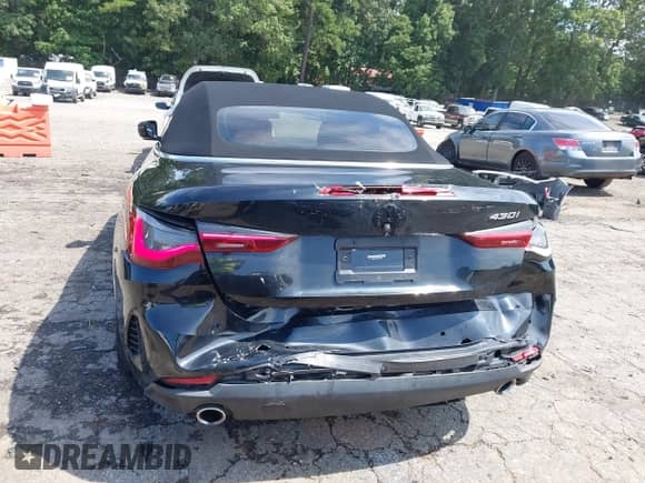 2023 BMW 4 Series 430i with VIN WBA23AT03PCL58295, listed as a IAAI auction lot 43164347 with 60,641 mi miles and . Bid and sale history available at DreamBid. Image 16.