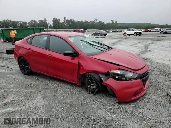 2016 Dodge Dart SXT Sport Blacktop with VIN 1C3CDFFAXGD822817, listed as a Copart auction lot 68494085 with 93,202 mi miles and Salvage title. Bid and sale history available at DreamBid. Image 13.