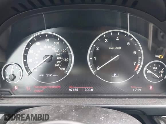 2013 BMW 5 Series 535i z VIN WBAFR7C50DC820273, wystawiony jako IAAI lot #42464832 z przebiegiem 97 155 mil mil oraz . Historia ofert i sprzedaży dostępna na DreamBid. Obrazek 7.