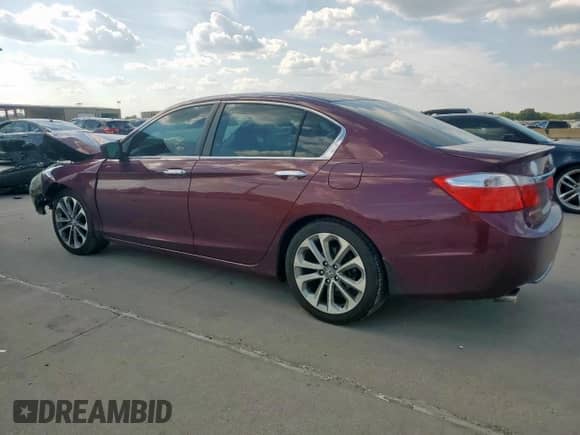 2014 Honda Accord Sport with VIN 1HGCR2F51EA064908, listed as a Copart auction lot 80314725 with 198,489 mi miles and Salvage title. Bid and sale history available at DreamBid. Image 2.