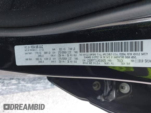2020 Ram 1500 Big Horn z VIN 1C6SRFFT1LN216425, wystawiony jako IAAI lot #42675576 z przebiegiem 73 731 mil mil oraz . Historia ofert i sprzedaży dostępna na DreamBid. Obrazek 9.