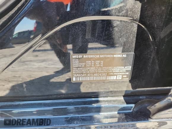 2020 BMW 3 Series 330i с VIN 3MW5R1J01L8B24382, выставлен на аукционе Copart как лот 70131785 с пробегом 82 622 миль миль и Списание • Salvage title. История ставок и продаж доступна на DreamBid. Изображение 12.