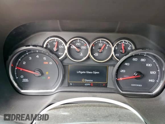 2023 Chevrolet Tahoe Commercial with VIN 1GNSCLED7PR428027, listed as a Copart auction lot 56738455 with 6,599 mi miles and Salvage title. Bid and sale history available at DreamBid. Image 9.