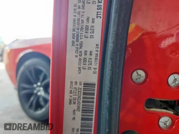 2018 Dodge Challenger SXT z VIN 2C3CDZAG3JH310422, wystawiony jako Copart lot #82404135 z przebiegiem 84 933 mil mil oraz Szkoda całkowita • Salvage title. Historia ofert i sprzedaży dostępna na DreamBid. Obrazek 12.