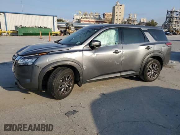 2022 Nissan Pathfinder S with VIN 5N1DR3AA4NC230187, listed as a Copart auction lot 76247024 with Not provided miles and Salvage title. Bid and sale history available at DreamBid. Image 1.