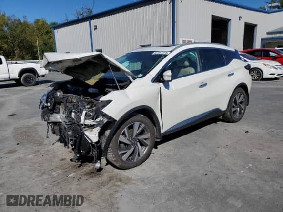 2019 Nissan Murano SL с VIN 5N1AZ2MS5KN165481, выставлен на аукционе Copart как лот 82367255 с пробегом Не указан миль и Списание • Salvage title. История ставок и продаж доступна на DreamBid. Изображение 1.