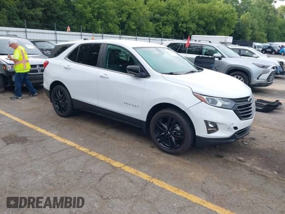 2021 Chevrolet Equinox LT z VIN 2GNAXUEV2M6142897, wystawiony jako IAAI lot #42861468 z przebiegiem 59 419 mil mil oraz . Historia ofert i sprzedaży dostępna na DreamBid. Obrazek 1.