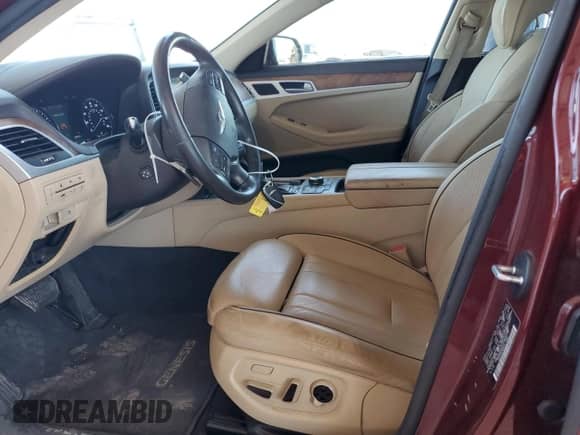 2015 Hyundai Genesis 3.8L z VIN KMHGN4JE3FU062426, wystawiony jako Copart lot #75889464 z przebiegiem 120 554 mil mil oraz Szkoda całkowita • Salvage title. Historia ofert i sprzedaży dostępna na DreamBid. Obrazek 7.