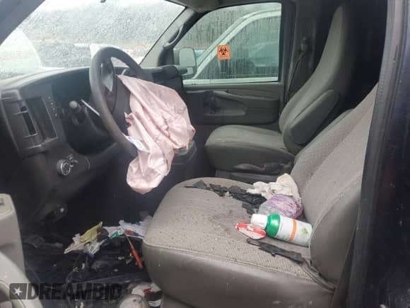 2014 Chevrolet Express Cargo with VIN 1GCSGAFX6E1125701, listed as a Copart auction lot 88954675 with Not provided miles and Salvage title. Bid and sale history available at DreamBid. Image 7.