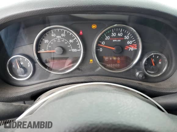 2013 Jeep Wrangler Rubicon 10th Anniversary with VIN 1C4BJWCG7DL677164, listed as a Copart auction lot 59992505 with 120,000 mi miles and Salvage title. Bid and sale history available at DreamBid. Image 9.