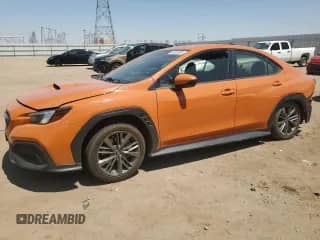 2022 Subaru WRX with VIN JF1VBAA61N9008965, listed as a Copart auction lot 68309205 with Not provided miles and Salvage title. Bid and sale history available at DreamBid. Image 1.