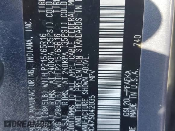 2007 Toyota Sienna CE с VIN 5TDZK23C47S042035, выставлен на аукционе Copart как лот 85256045 с пробегом 194 272 миль миль и Чистый • Clean title. История ставок и продаж доступна на DreamBid. Изображение 13.