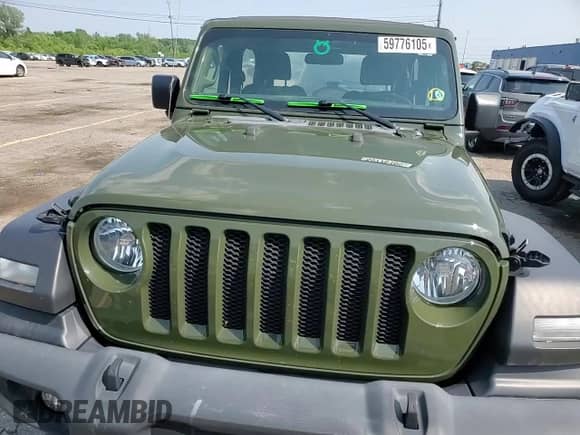 2021 Jeep Wrangler Sport with VIN 1C4GJXAG9MW557699, listed as a Copart auction lot 59776105 with 71,754 mi miles and Non repairable. Bid and sale history available at DreamBid. Image 14.