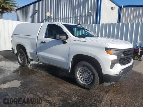 2023 Chevrolet Silverado 1500 Work Truck with VIN 3GCNAAEK5PG353925, listed as a Copart auction lot 84408885 with 108,396 mi miles and Clean title. Bid and sale history available at DreamBid. Image 4.