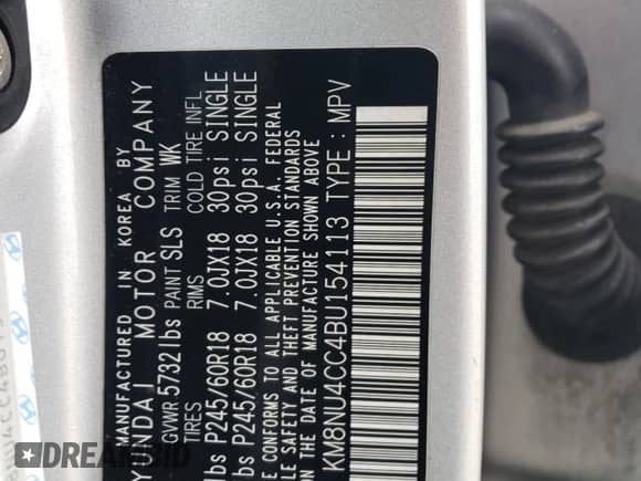 2011 Hyundai Veracruz Limited с VIN KM8NU4CC4BU154113, выставлен на аукционе Copart как лот 75478664 с пробегом 185 094 миль миль и Списание • Salvage title. История ставок и продаж доступна на DreamBid. Изображение 14.