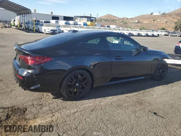 2025 BMW 4 Series 430i with VIN WBA43DA0XSCS48222, listed as a Copart auction lot 66408085 with 6,213 mi miles and Salvage title. Bid and sale history available at DreamBid. Image 3.