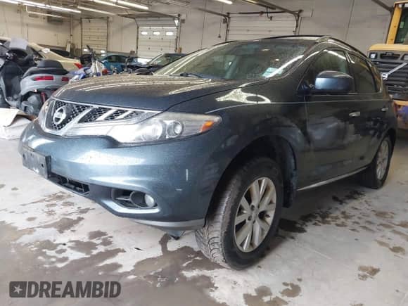 2011 Nissan Murano SL with VIN JN8AZ1MW1BW157555, listed as a IAAI auction lot 43479587 with 146,559 mi miles and . Bid and sale history available at DreamBid. Image 2.