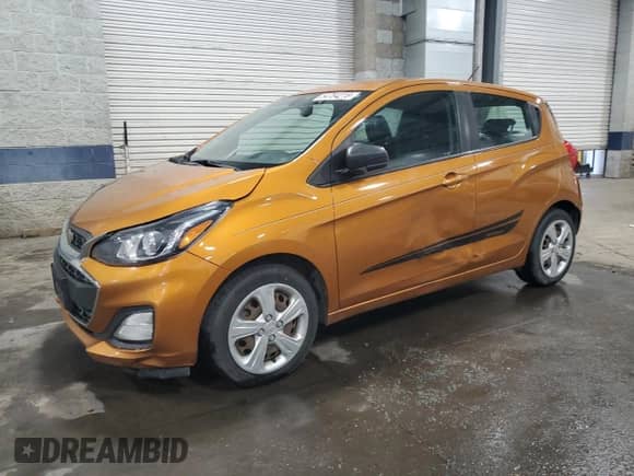 2019 Chevrolet Spark LS with VIN KL8CB6SA0KC707321, listed as a Copart auction lot 54784215 with 194,376 mi miles and Salvage title. Bid and sale history available at DreamBid. Image 1.